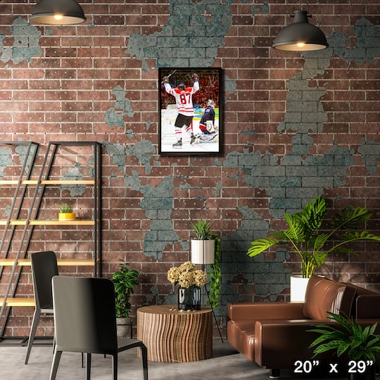 Sidney Crosby Team Canada Framed 20" x 29" Golden Goal Celebration Canvas
